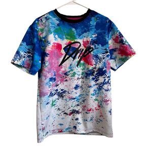 Encrypted “Drip” Colorful Graphic Men's T-Shirt